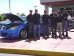 NUMMI engineers line up for group shot w/ Vibe Autocross